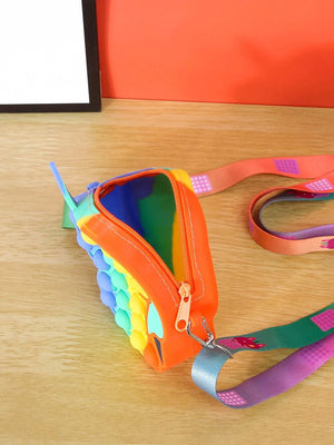Dinossi - Unicorn Horse Shaped Popit Design Girls Shoulder Bag