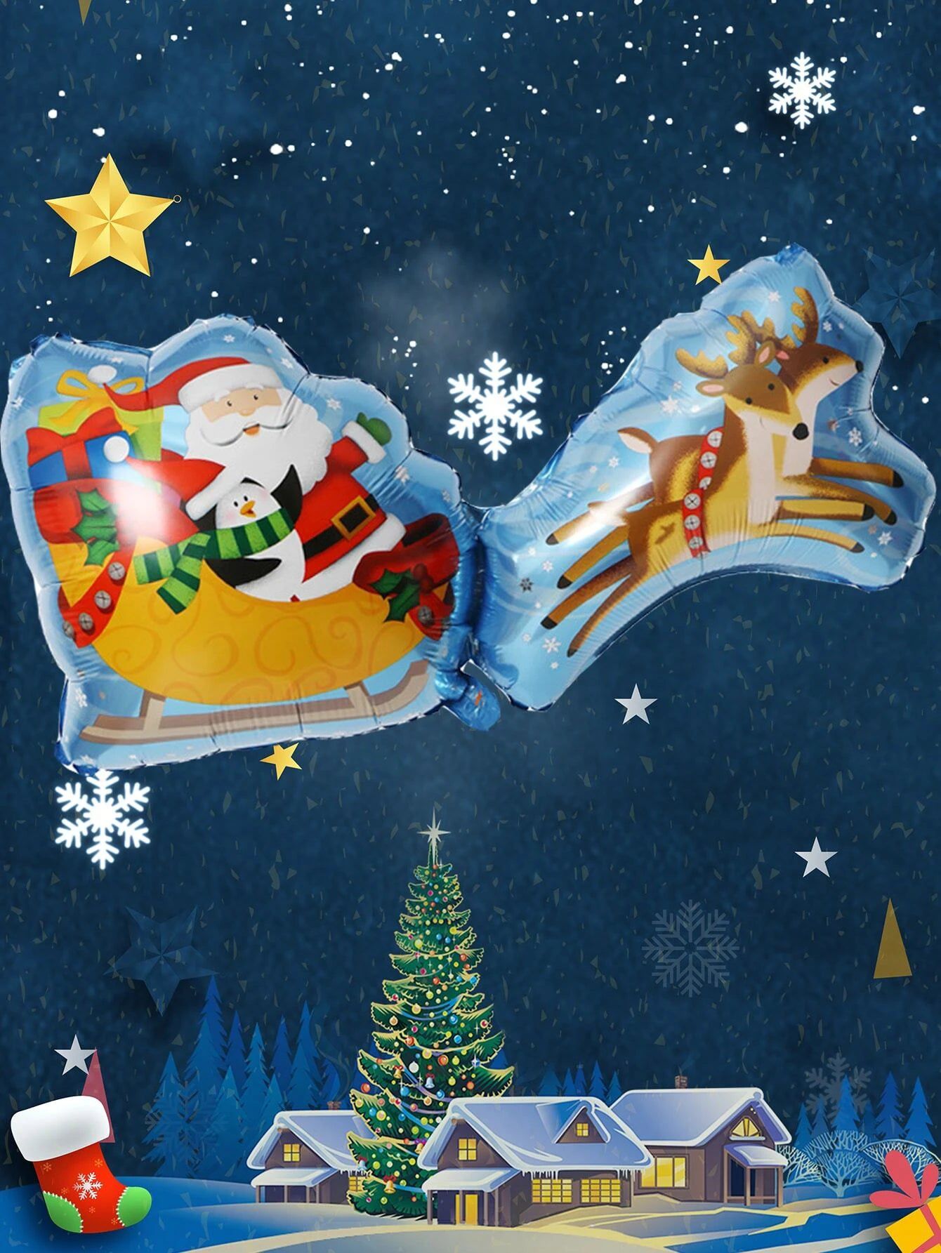 Dinossi - Christmas Santa Claus 95 CM Decorative Balloon