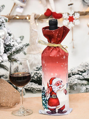 Dinossi - Christmas Santa Claus Wine Bottle Dress Up