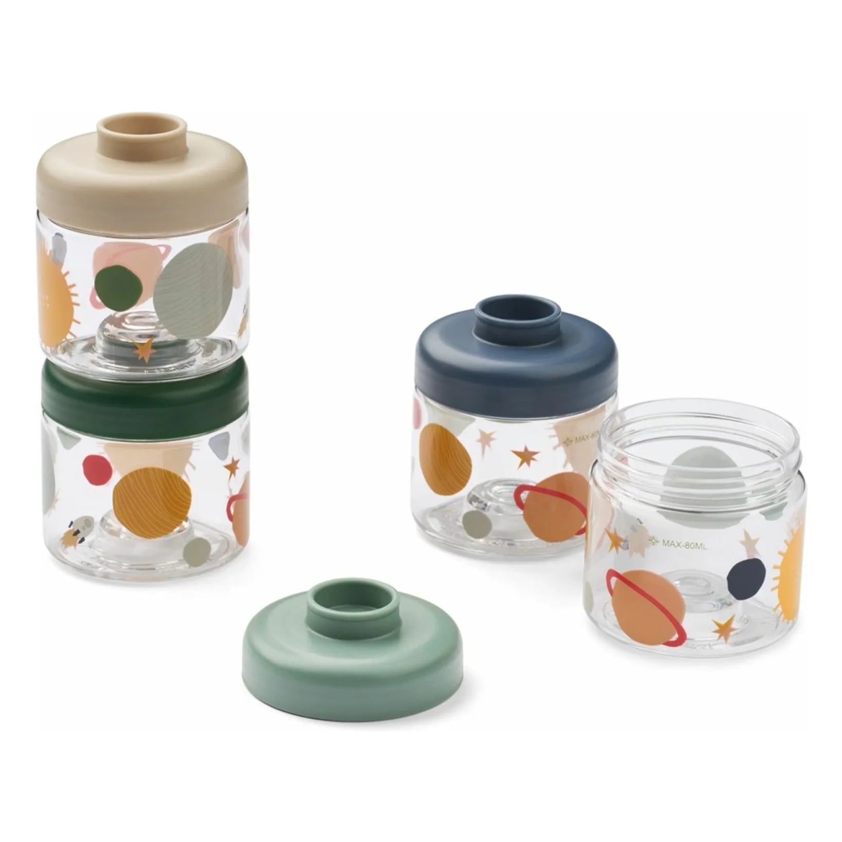 Liewood - Dominique Storage Jars - Set of 4 | Universe/Classic Navy