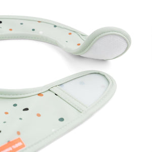 Done By Deer Bib with Velcro 2 Pack - Croco Green-Bibs-Croco Green- | Natural Baby Shower