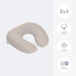 Doomoo Softy Muslin Nursing Pillow - Jersey Sand-Nursing Pillows-Jersey Sand- | Natural Baby Shower