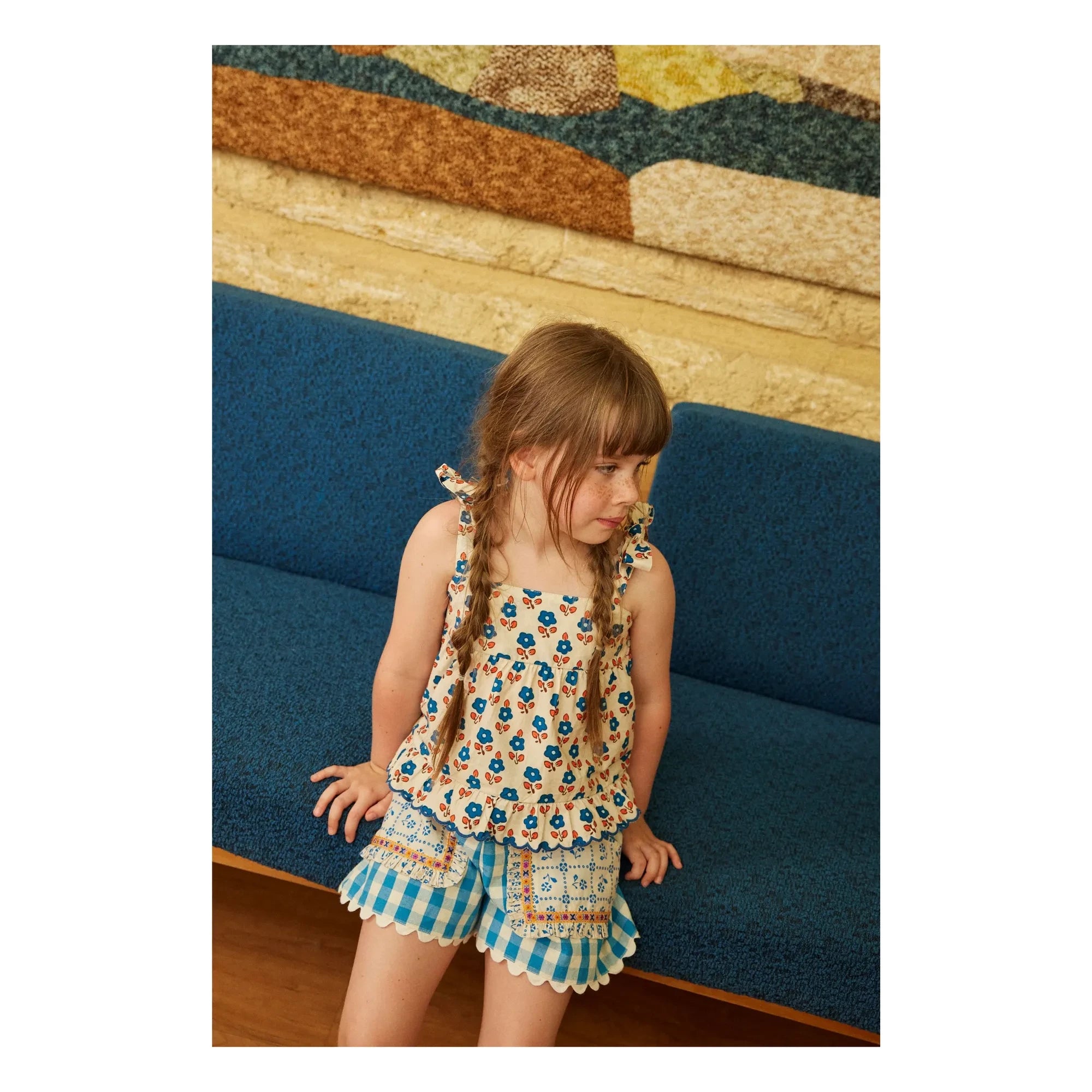 Hello Simone - Talitha Vichy Shorts | Blue