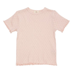Copenhagen Colors - Pointelle T-Shirt | Light Pink