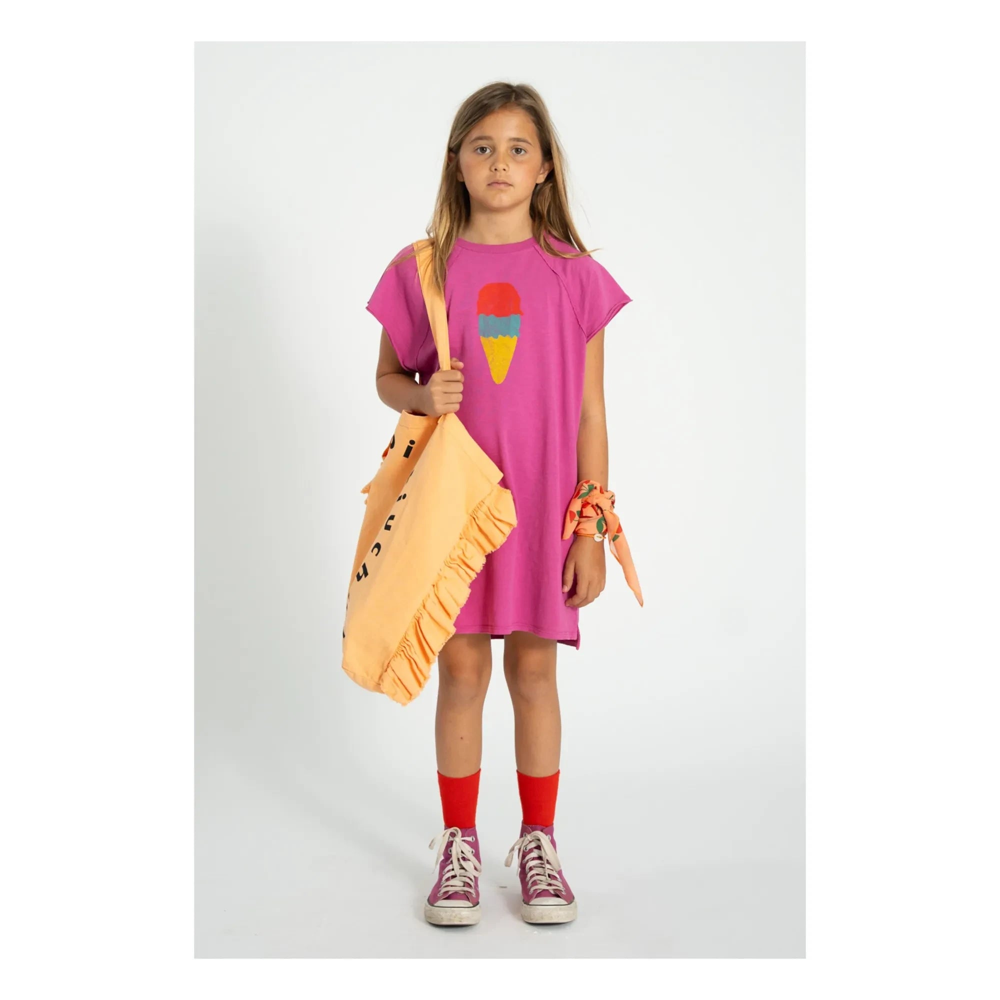 Piupiuchick - Glace T-Shirt Dress | Fuchsia