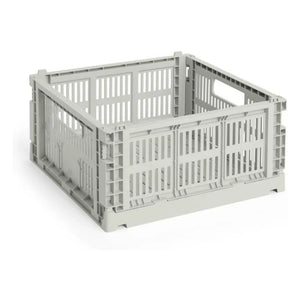 Hay - Crate Square Folding Basket | Gray