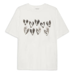 Anine Bing - Cade Hearts T-Shirt | Ivory