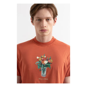 Edmmond Studios - Lush Cotton T-Shirt | Red Ochre