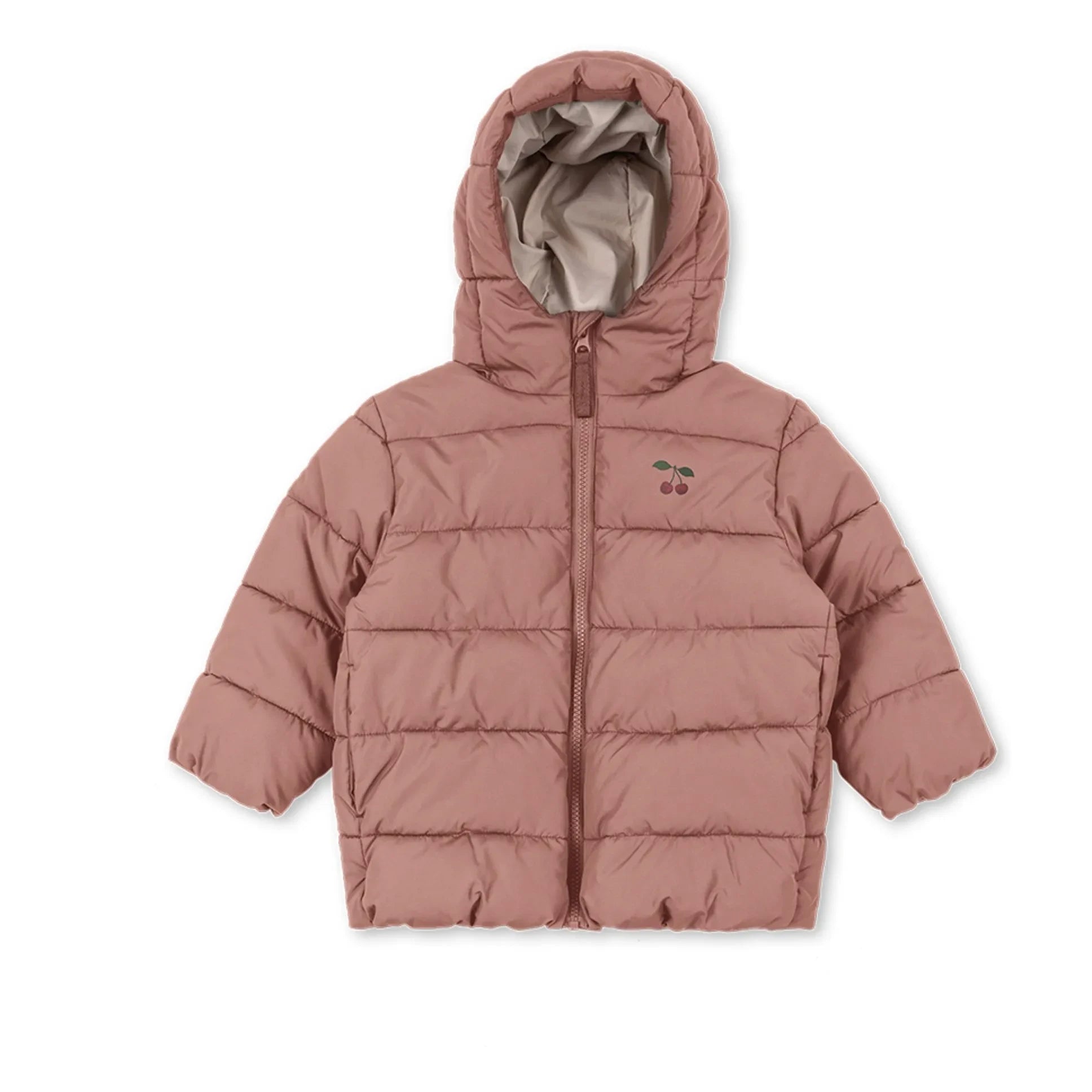 Konges Sløjd - Alpi Cherries Recycled Fiber Puffer Coat | Pink