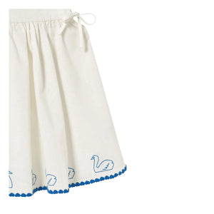 Tinycottons - Swans Keten Elbise | Beyaz