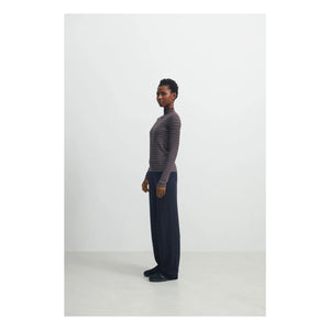 FUB - Merino Wool Trousers - Women's Collection | Navy Blue