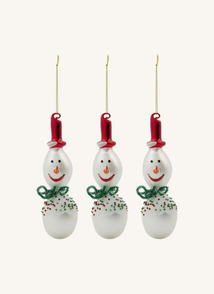 House Doctor - Christmas decoration snowmen - set of 3