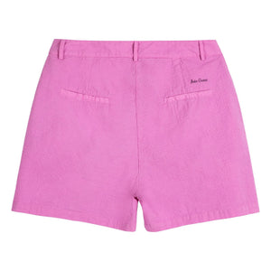 Bobo Choses - Purple Cotton Seersucker Puffed Shorts