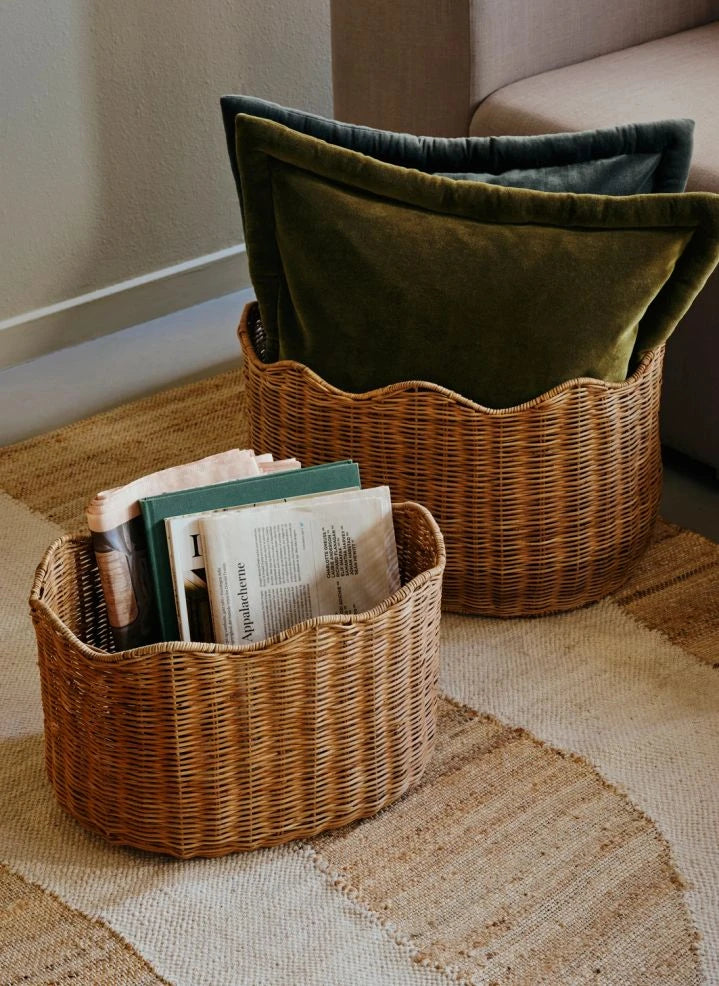 Broste Copenhagen - Lola Rattan Baskets - Set of 2
