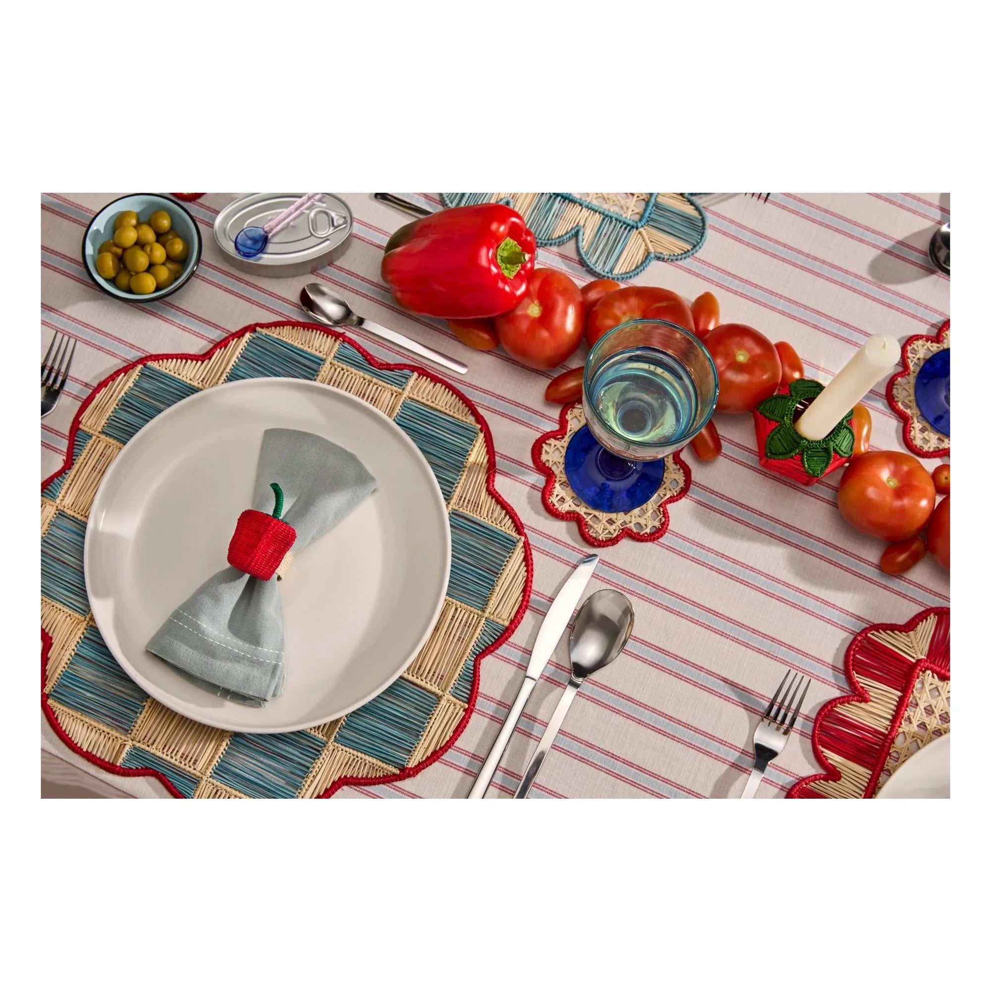 Coro Cora - Red Pepper Napkin Ring | Red