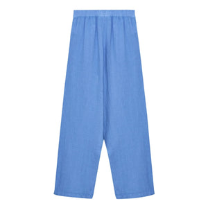 the new society - Melissa Linen Pants | Blue