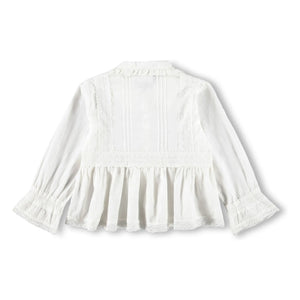 Molo - Reece Organic Cotton Ruffled Blouse | White