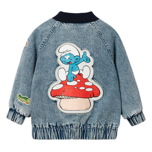 Goldie + Ace - Denim Ceket - Goldie + Ace x Schtroumpfs | Mavi