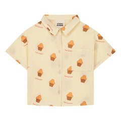 Studio Bohème - Voile Brioches organic cotton shirt | Light yellow