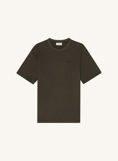 NN.07 - Nat Logo 3525 organic cotton T-shirt | Dark Khaki