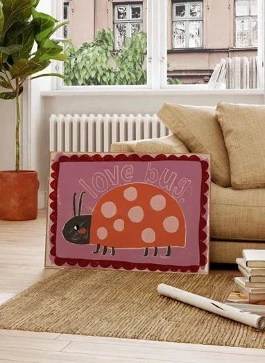 Studio Loco - "Love Bug" Poster | Pink
