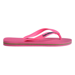 Havaianas - Brasil Logo Neon Parmak Arası Terlik | Pembe