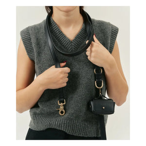 Cafide - Vegan Leather Bag Dispenser | Black
