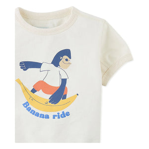 Gingersnaps - Chalice Banana Ride Bebek Tişörtü | Beyaz