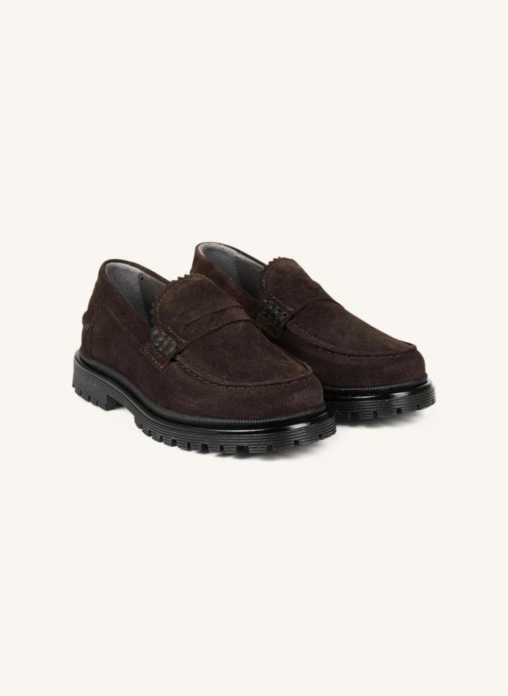 Angulus - Brown Suede Loafer Moccasins