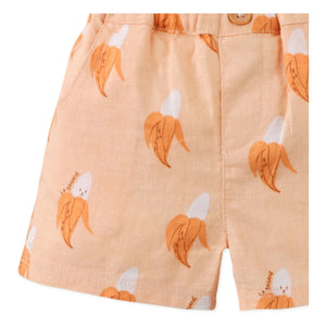 Gingersnaps - Thomas Banana Linen Shorts | Orange