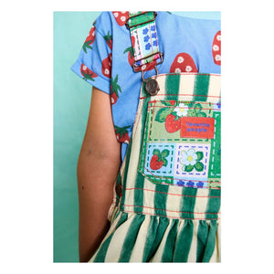Favorite People - Striped Fragola Salopet Dress | Green