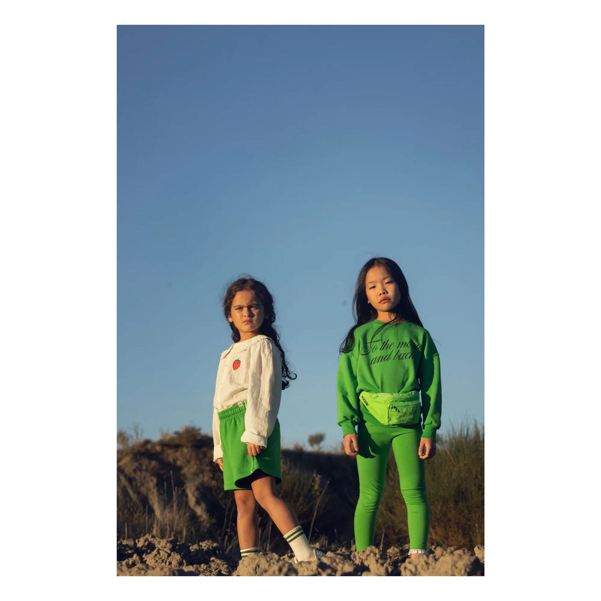 Mini Rodini - Grown and Returned Bag Made from Recycled Fiber | Fluorescent Green
