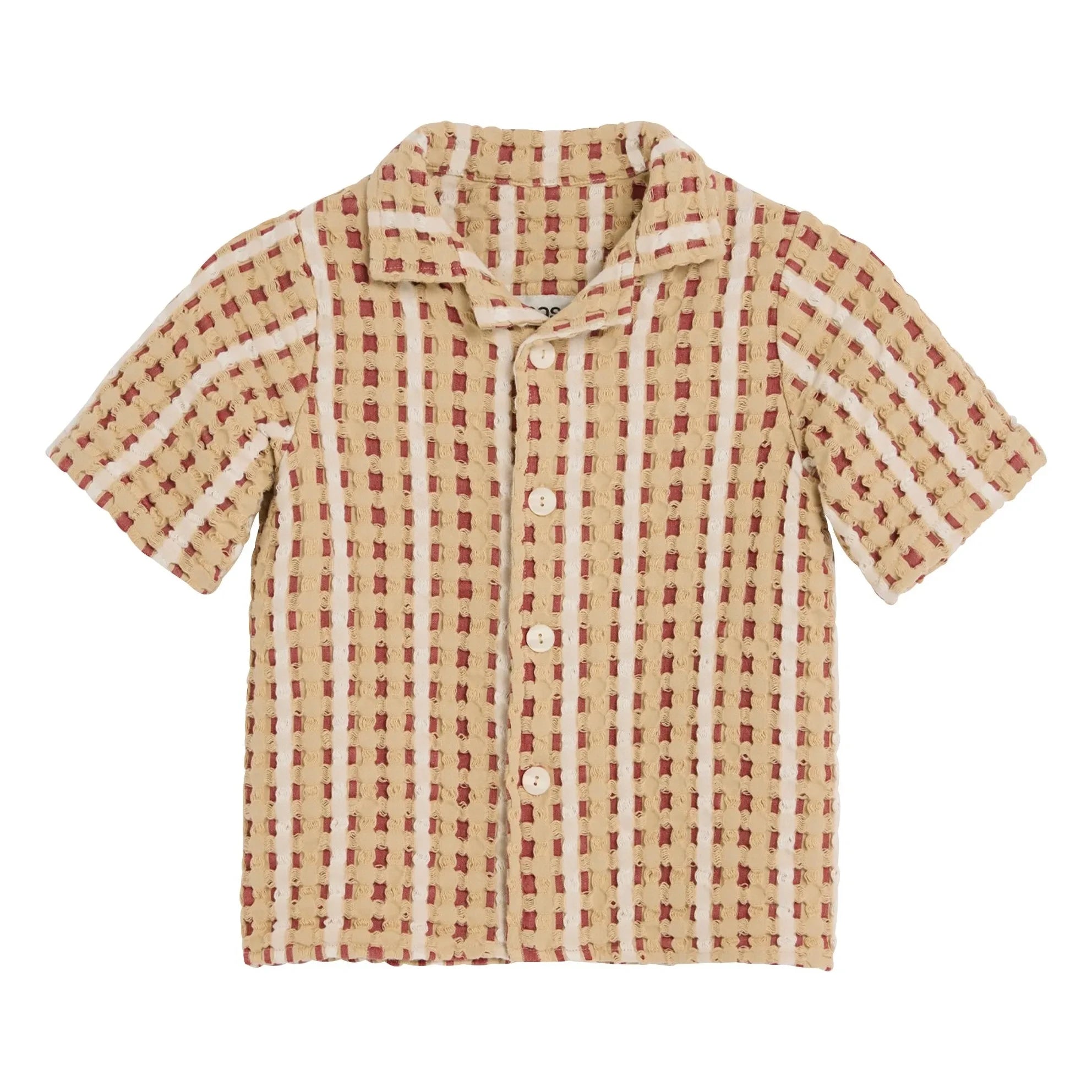 OAS - Lano Nicaro Waffle Shirt | Red