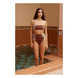 Alémais - High-Waisted Jarse Bottoms Morocco Recycled Fiber | Brown