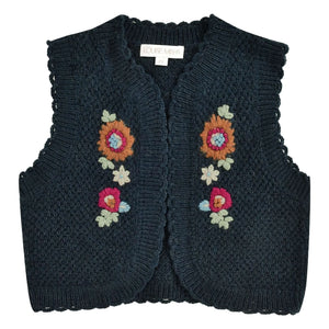 Louise Misha - Sylna Wool Cardigan | Navy Blue