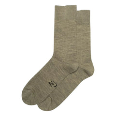 Nudie Jeans - Wide Fit Ribbed Socks | Khaki
