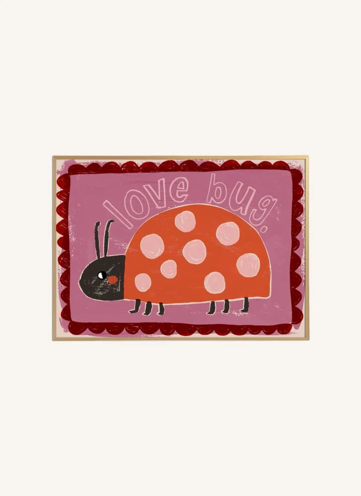 Studio Loco - "Love Bug" Poster | Pink