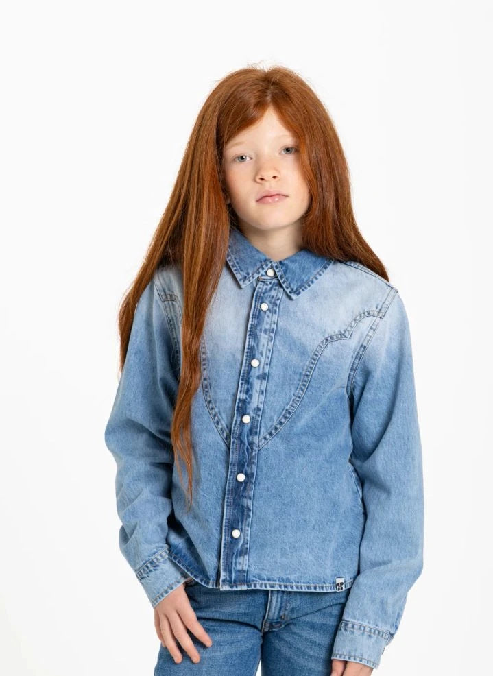 Hundred Pieces - Pauline Denim Shirt | Light Denim