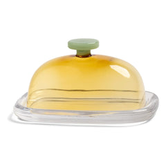 &Klevering - Glass butter container Canteen | Yellow