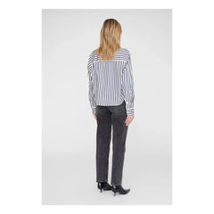 Anine Bing - Essie Striped Short Shirt | Navy Blue