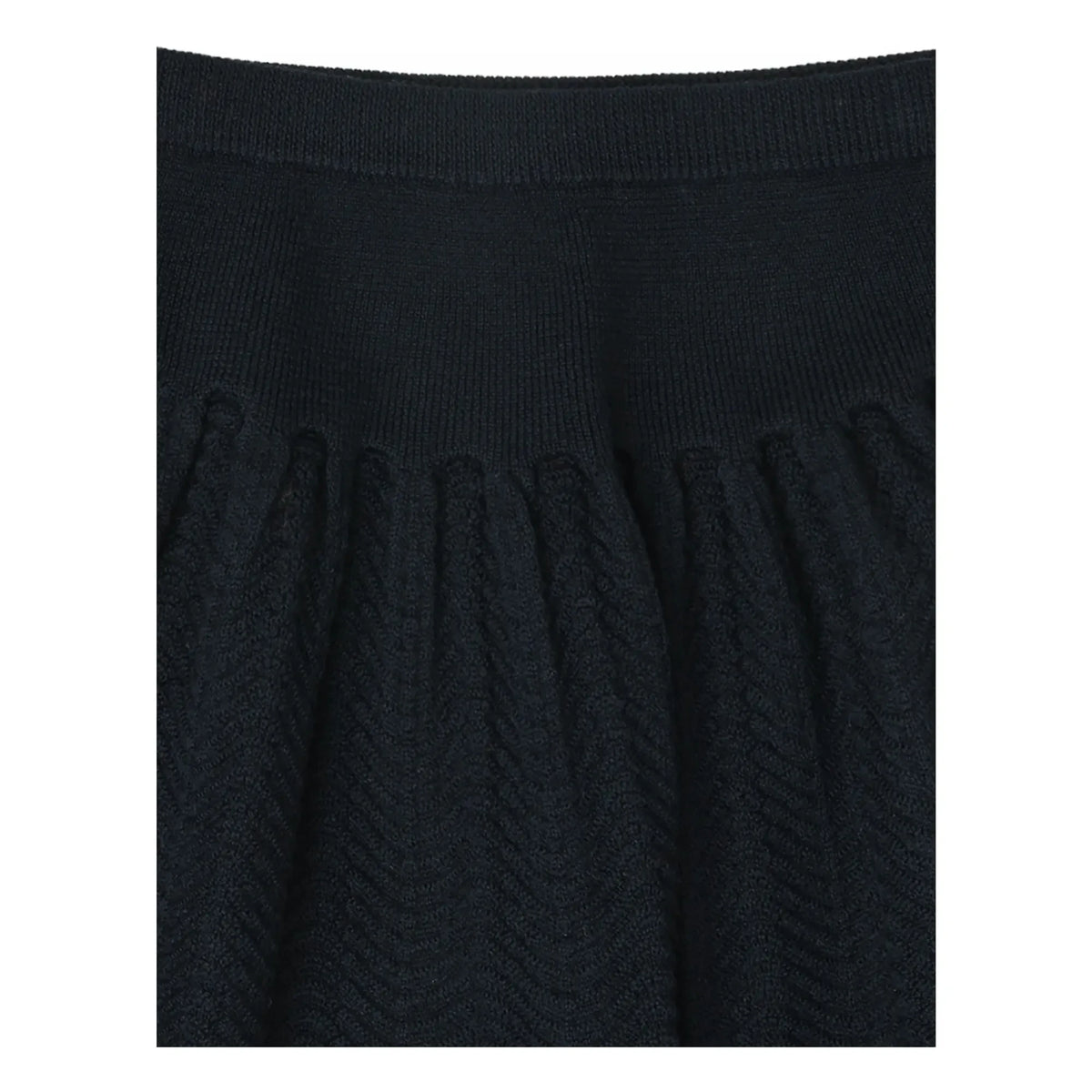 FUB - Gathered skirt Merino wool | Navy