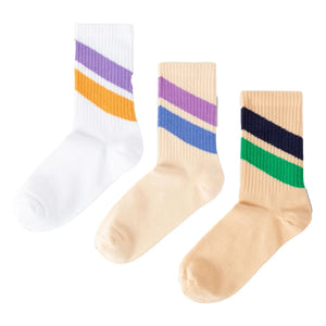 Repose AMS - 3-Pack Striped Socks Set | Beige