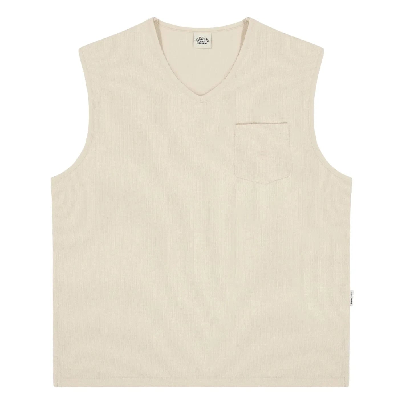 Kappy - Cotton Sleeveless Vest | Cream