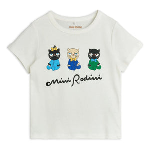 Mini Rodini - Animal T-Shirt Made of Organic Cotton | White