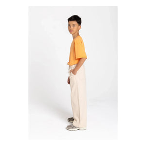 Smallable Kid - Burt Wide-Leg Trousers | Cream