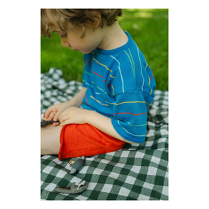 Bayiri - Botanik Striped Organic Cotton T-Shirt | Blue