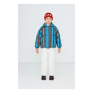 Tinycottons - Çizgili Şişme Mont | Mavi