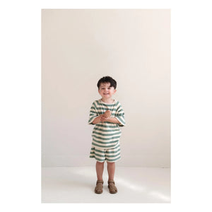 Jenest - To Rayé Organic Cotton T-Shirt | Khaki
