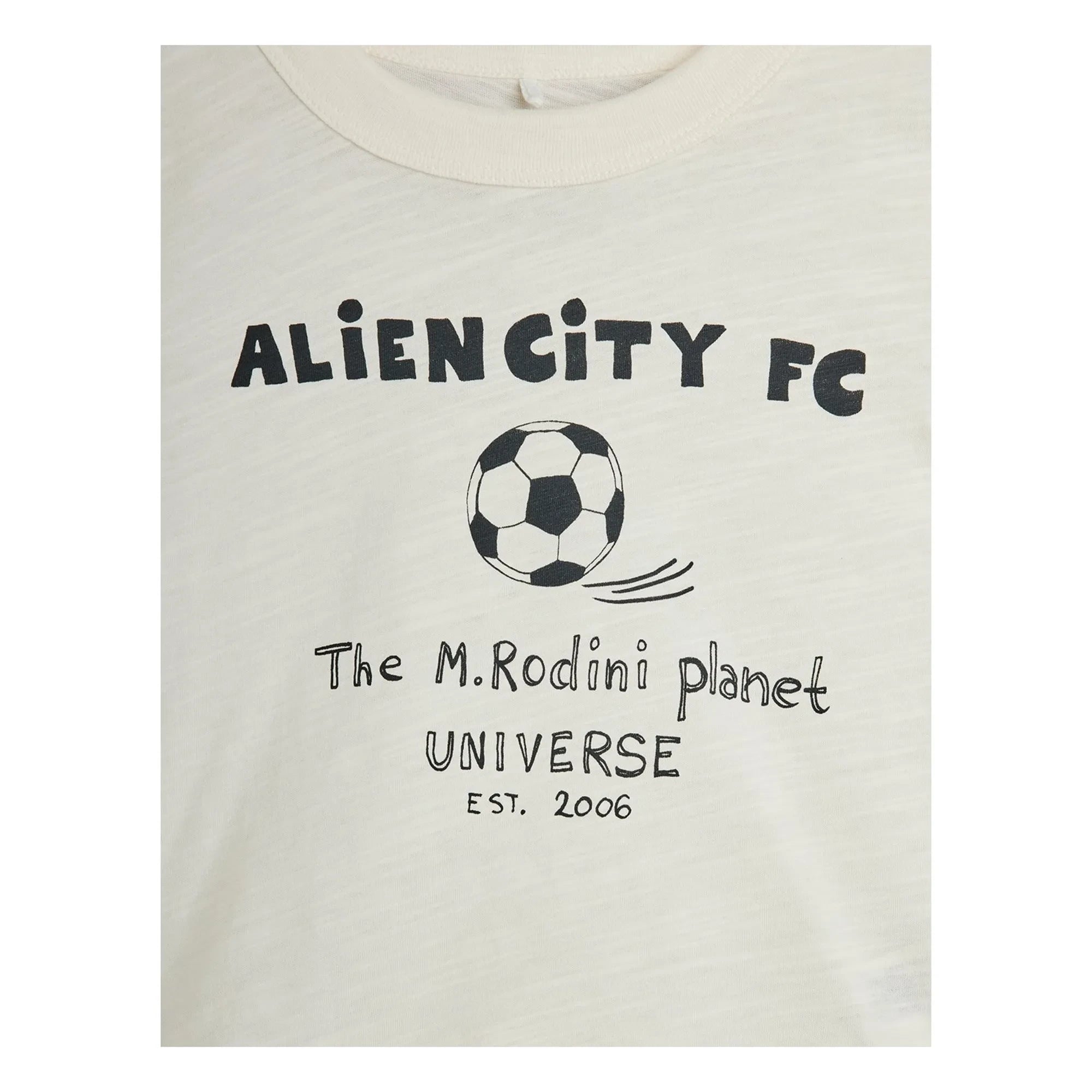 Mini Rodini - Alien City Organic Cotton T-shirt | Ecru