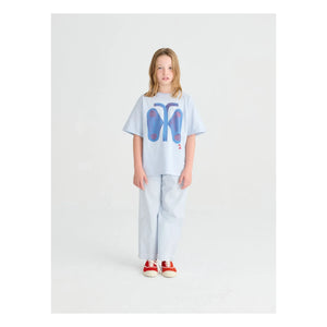 True Artist - Organic cotton butterfly T-shirt | Light blue